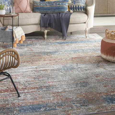 Nourison Rustic Textures Multicolor 710 X 106 Area Rug 805-142495 Image 3
