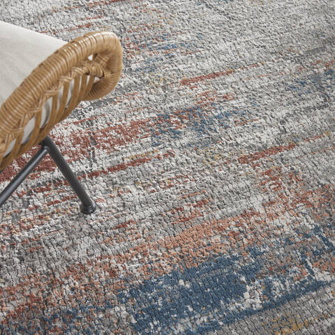 Nourison Rustic Textures Multicolor 710 X 106 Area Rug 805-142495 Image 4