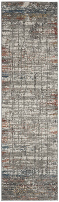 Nourison Rustic Textures Grey Runner 22 X 76 Area Rug 805-142497 Image 0