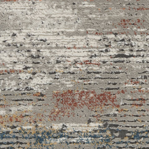 Nourison Rustic Textures Grey 93 X 129 Area Rug 805-142501 Image 5
