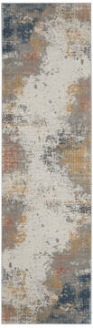 Nourison Rustic Textures Grey Runner 2'2" X 7'6" Area Rug  805-142502