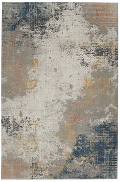 Nourison Rustic Textures Grey Rectangle 4x6 ft Polypropylene Carpet 142503