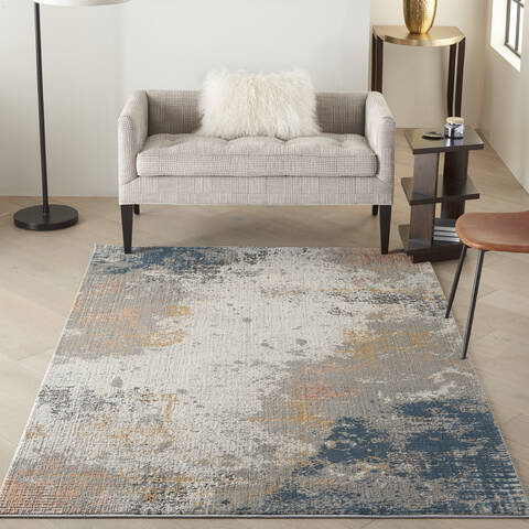 Nourison Rustic Textures Grey 53 X 73 Area Rug 805-142504 Image 3