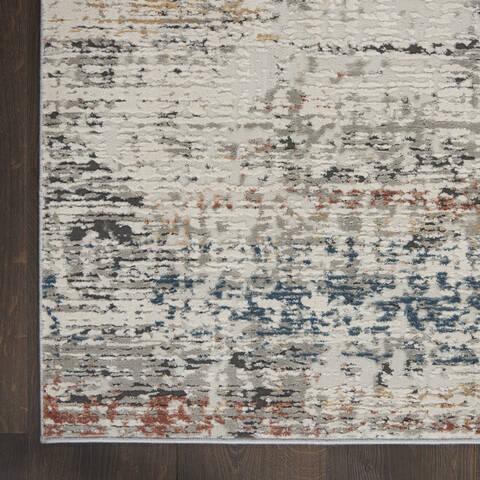 Nourison Rustic Textures Grey 53 X 73 Area Rug 805-142509 Image 1