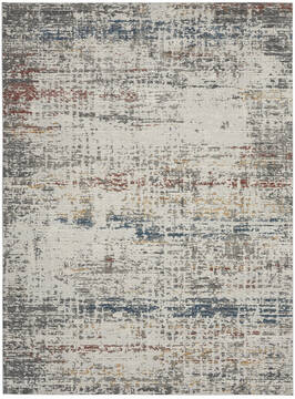 Nourison Rustic Textures Grey Rectangle 8x10 ft Polyester Carpet 142510