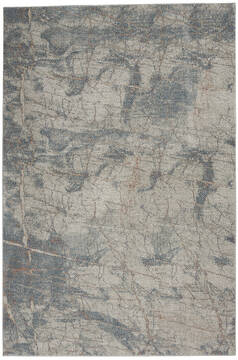 Nourison Rustic Textures Grey Rectangle 4x6 ft Polypropylene Carpet 142513