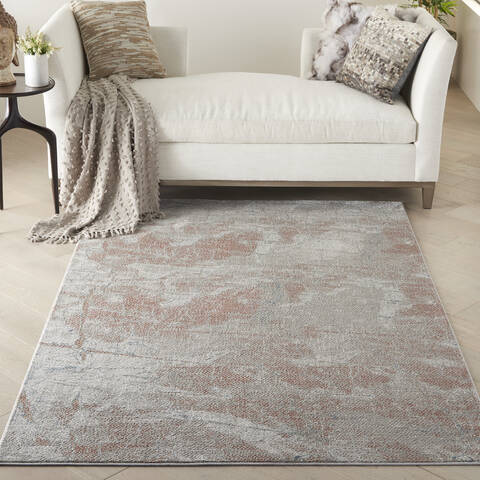 Nourison Rustic Textures Grey 53 X 73 Area Rug 805-142519 Image 3