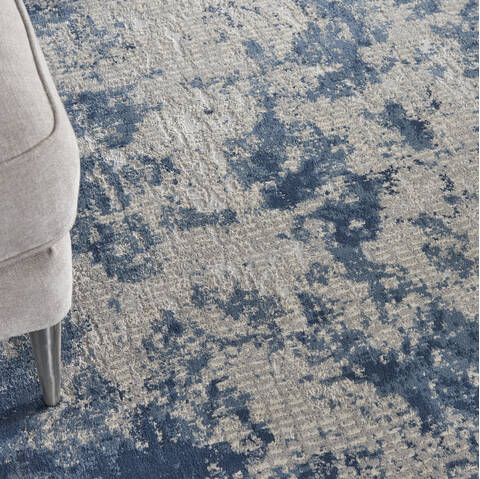 Nourison Rustic Textures Grey 93 X 129 Area Rug 805-142526 Image 4