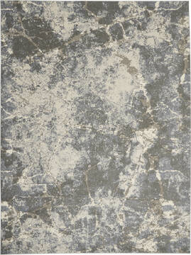 Nourison Sahara Blue Rectangle 9x13 ft Polyester Carpet 142556