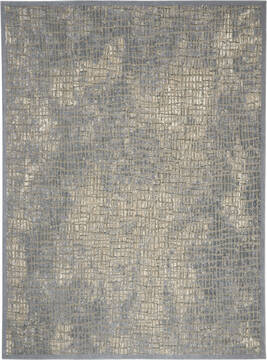 Nourison Sahara Blue Rectangle 8x10 ft Polyester Carpet 142558