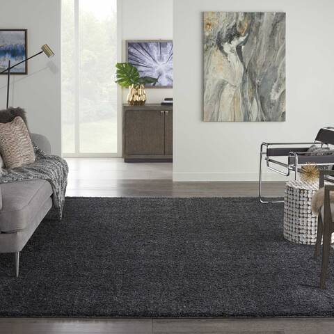 Nourison Shangri-La Grey 80 X 100 Area Rug 805-142561 Image 3