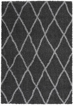 Nourison Shangri-La Grey Rectangle 5x7 ft Polypropylene Carpet 142568