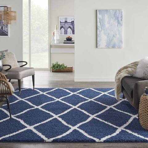 Nourison Shangri-La Blue 80 X 100 Area Rug 805-142575 Image 3