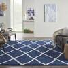 Nourison Shangri-La Blue 80 X 100 Area Rug  805-142575 Thumb 3