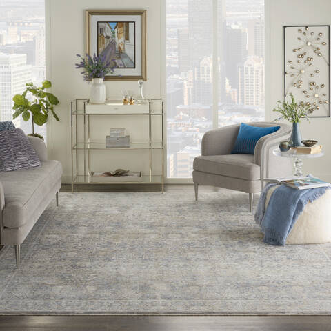 Nourison Silken Weave Beige 100 X 134 Area Rug 805-142577 Image 3