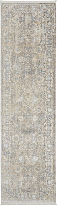 Nourison Silken Weave Beige Runner 22 X 76 Area Rug 805-142578 Image 0