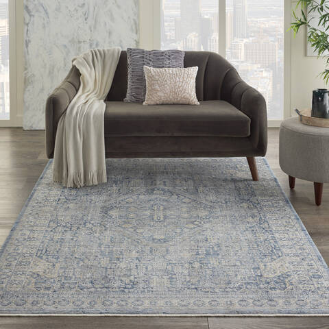 Nourison Silken Weave Blue 310 X 510 Area Rug 805-142585 Image 3