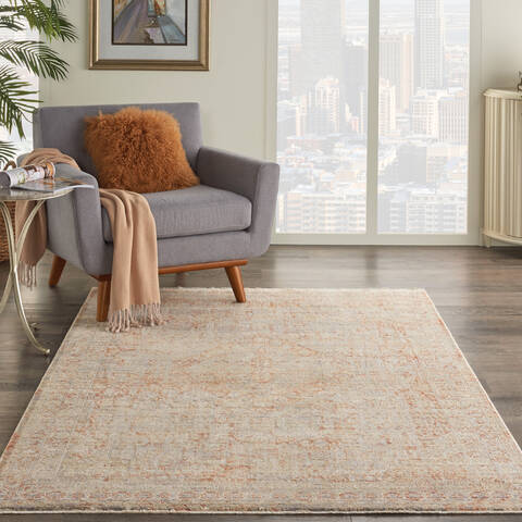 Nourison Silken Weave Grey 53 X 79 Area Rug 805-142598 Image 3