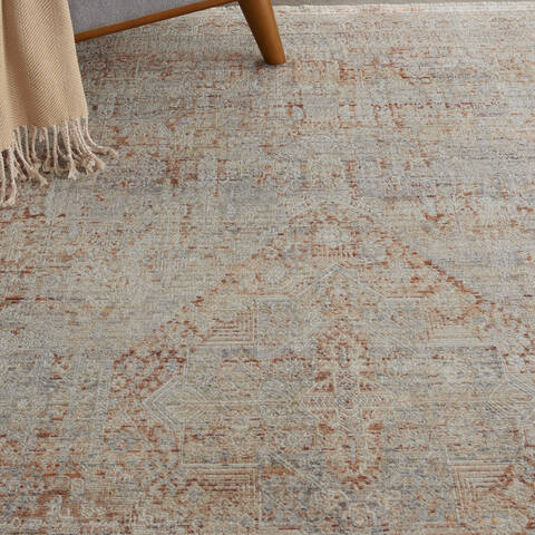 Nourison Silken Weave Grey 53 X 79 Area Rug 805-142598 Image 4