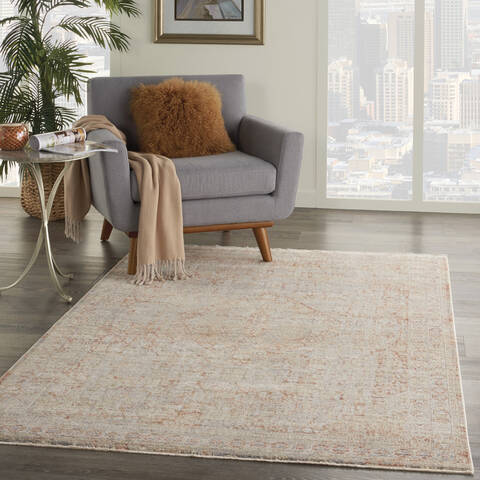 Nourison Silken Weave Grey 53 X 79 Area Rug 805-142598 Image 5
