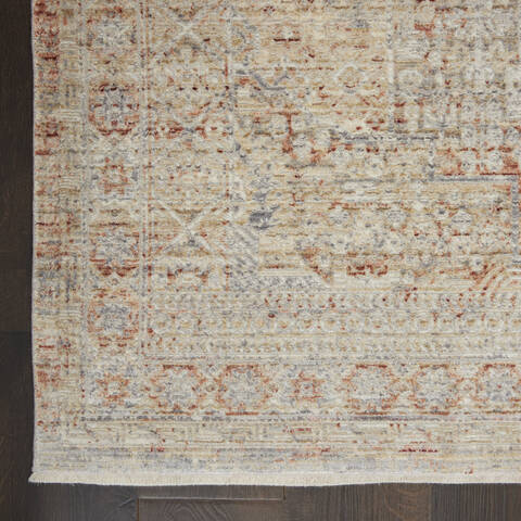 Nourison Silken Weave Grey 710 X 102 Area Rug 805-142599 Image 1