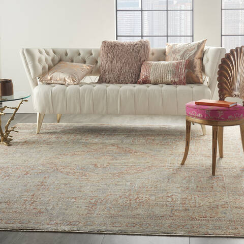 Nourison Silken Weave Grey 710 X 102 Area Rug 805-142599 Image 5