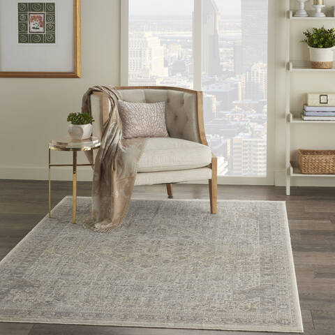 Nourison Silken Weave Beige 53 X 79 Area Rug 805-142604 Image 5
