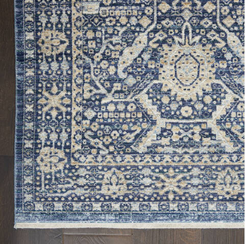 Nourison Silken Weave Blue 53 X 79 Area Rug 805-142610 Image 1