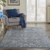 Nourison Silken Weave Blue 53 X 79 Area Rug 805-142610 Thumb 3
