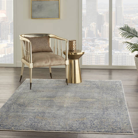 Nourison Silken Weave Blue 310 X 510 Area Rug 805-142615 Image 5