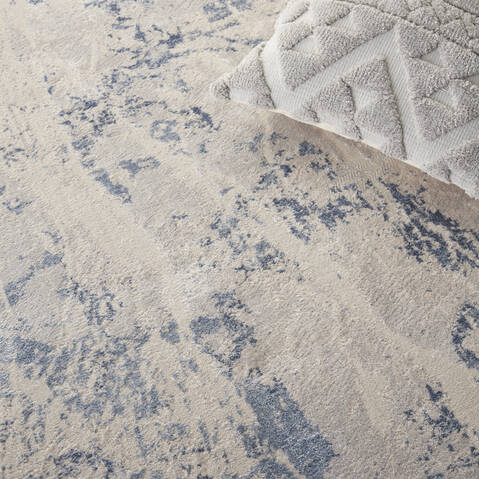 Nourison Sleek Textures Blue 93 X 129 Area Rug 805-142631 Image 4