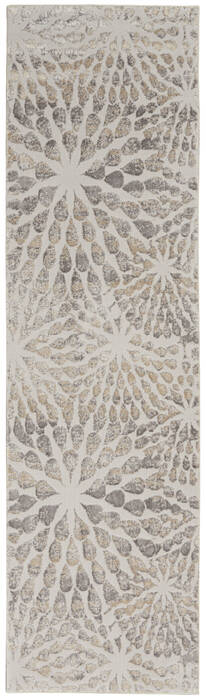 Nourison Sleek Textures Beige Runner 22 X 76 Area Rug 805-142647 Image 0