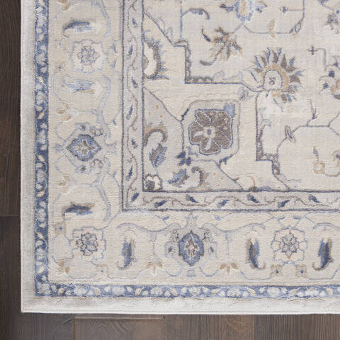 Nourison Sleek Textures Beige 93 X 129 Area Rug 805-142652 Image 1