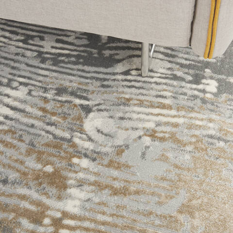 Nourison Solace Grey 80 X 100 Area Rug 805-142658 Image 4