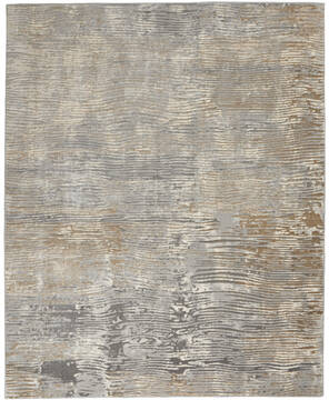 Nourison Solace Grey Rectangle 8x10 ft Polypropylene Carpet 142658