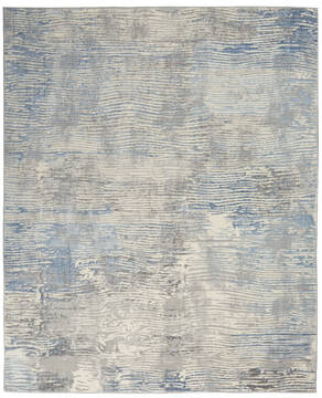 Nourison Solace Grey Rectangle 8x10 ft Polypropylene Carpet 142661