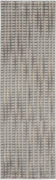 Nourison Solace Grey Runner 6 to 9 ft Polypropylene Carpet 142671