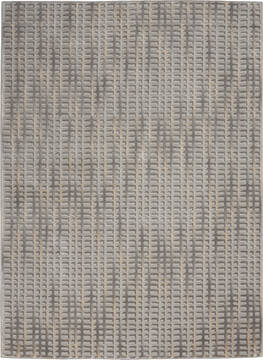 Nourison Solace Grey Rectangle 5x7 ft Polypropylene Carpet 142672