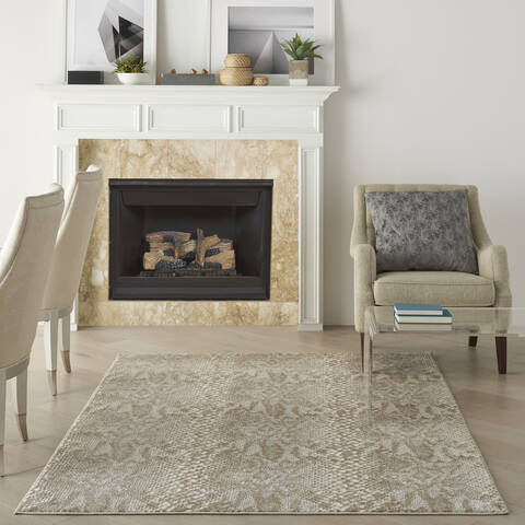 Nourison Solace Beige 53 X 73 Area Rug 805-142675 Image 3