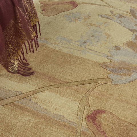 Nourison Somerset Beige Round 79 X 79 Area Rug 805-142680 Image 4