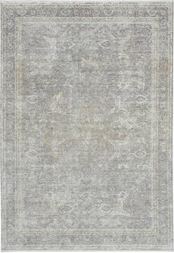Nourison Starry Nights Grey Rectangle 5x7 ft Lucxelle Carpet 142692