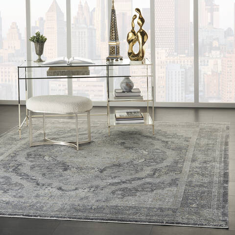 Nourison Starry Nights Grey 910 X 126 Area Rug 805-142704 Image 5