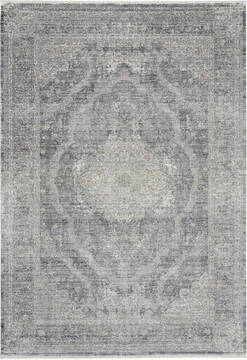 Nourison Starry Nights Grey Rectangle 5x7 ft Lucxelle Carpet 142705