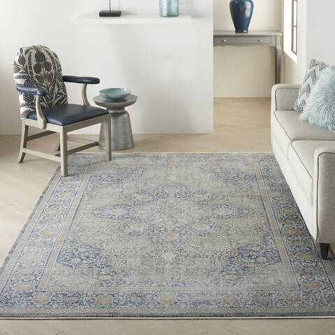 Nourison Starry Nights Blue 80 X 100 Area Rug 805-142710 Image 3