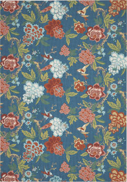 Nourison Sun N' Shade Blue 10'0" X 13'0" Area Rug  805-142727