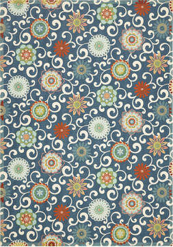 Nourison Sun N' Shade Blue 10'0" X 13'0" Area Rug  805-142737