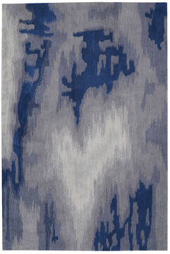 Nourison Symmetry Grey Rectangle 5x8 ft Polyester Carpet 142747