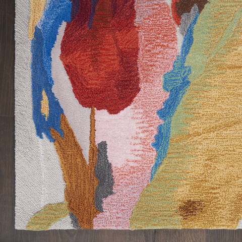 Nourison Symmetry Multicolor 86 X 116 Area Rug 805-142751 Image 1