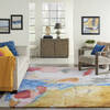 Nourison Symmetry Multicolor 86 X 116 Area Rug 805-142751 Thumb 3