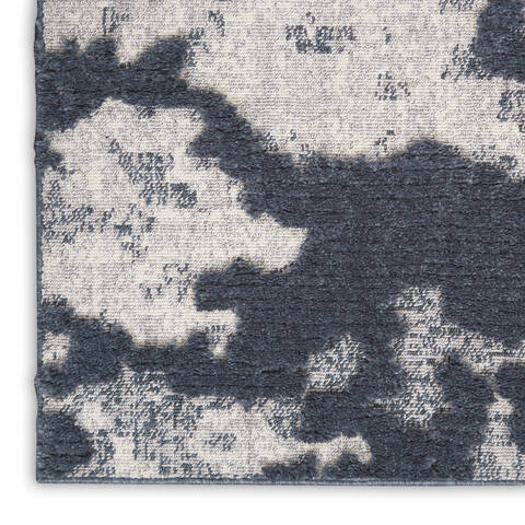 Nourison Textured Contemporary Blue 53 X 73 Area Rug 805-142755 Image 5